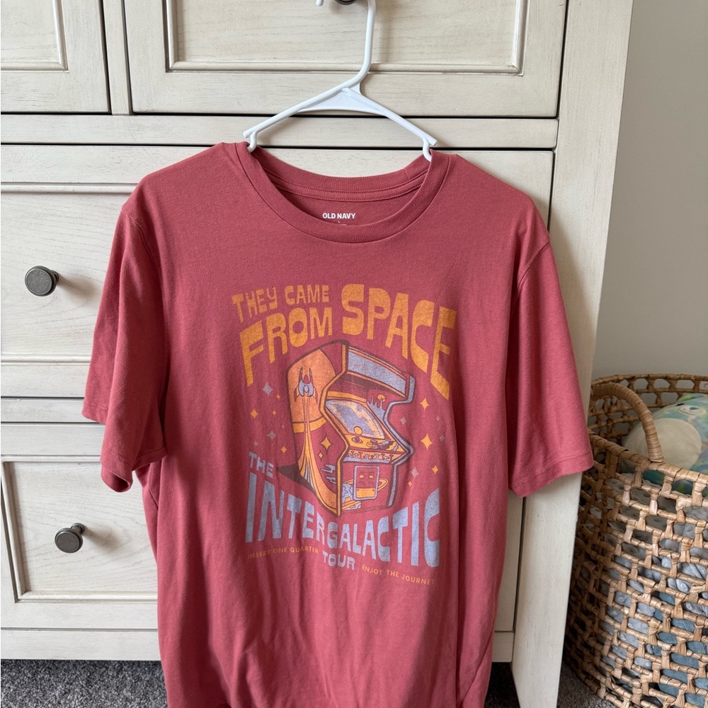 Old Navy Mars Red Intergalactic Graphic Tee